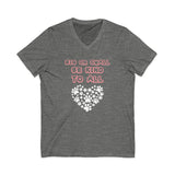 Unisex Jersey Short Sleeve V-Neck Tee pet lovers
