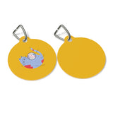 Pet Tag Cat Playing with Yarn Design