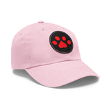 Hat with Paw Print Leather Patch - Pet Lovers
