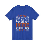 Pet Lovers Paw Print V-Neck Tee