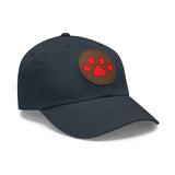 Hat with Paw Print Leather Patch - Pet Lovers