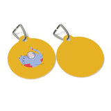 Pet Tag Cat Playing with Yarn Design