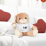 Plush Toy — 'LOVE' Paw Print Teddy with White T‑Shirt