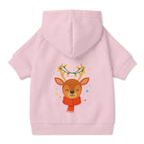 Festive Reindeer Pet Hoodie