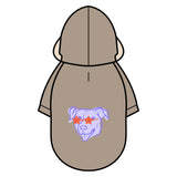 Purple Star-Eye Pup Dog Parka Jacket — Hooded Quilted Coat for Small Dogs
