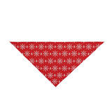 Red Snowflake Christmas Pet Bandana