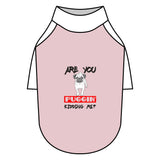 Are You Puggin’ Kidding Me? Funny Pug Pet Raglan T-Shirt