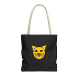 Playful Cat Face Tote Bag - Fun and Unique Design for Animal Lovers