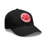 Hat with Paw Print Leather Patch - Pet Lovers