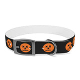 jack-o-lantern print dog collar