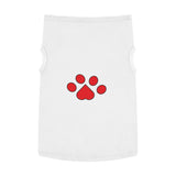 Red Pawprint Pet Tank Top