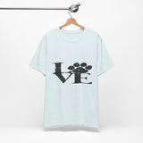Love Paw T-Shirt — Distressed Paw Print Pet Lover Tee