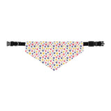 Colorful Paw Print Pet Bandana Collar — Vibrant Dog/Cat Scarf