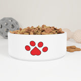 paw print red Pet Bowl