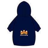 Pet Hoodie — "Sweet & Spooky" Candy Corn Design