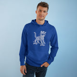 Cool Skateboarding Cat Hoodie — Retro Cat on Skateboard Pullover