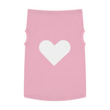 Pet Tank Top white heart