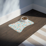 Bone & Paw Print Pet Feeding Mat — Non-Slip Pet Food Placemat