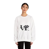 Expressing Love Crewneck Sweatshirt — Romantic Heart Design