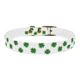 Lucky Clover Dog Collar — St. Patrick’s Day Green Shamrock Pet Collar
