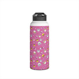 Cat Print Stainless Steel Water Bottle