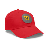 Cap for Cat Lovers with Leather Patch (Round)