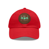 Mom Dog Lover Dad Hat with Leather Patch