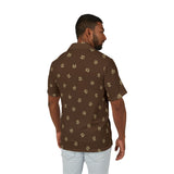 Men's Hawaiian Camp Shirt — Leaf Print AOP Tropical Button-Up