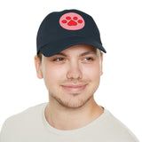 Hat with Paw Print Leather Patch - Pet Lovers