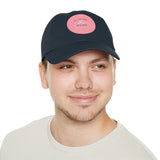 Hat with Leather Patch — "for the love of pets"