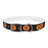 jack-o-lantern print dog collar