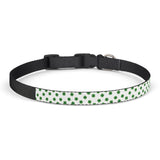 St. Patrick’s Shamrock Clip-On Pet Collar — Green Clover Pattern