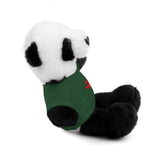 Plush Bear with Paw-Print Tee — Cute Gift for Kids & Pet Lovers