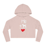 Cropped Dog Lover Sweatshirt, Cute Pet Gift, Women’s Hoodie, Fun Casual Wear, Dog Mom Apparel, Dog-Themed Fashion