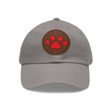 Hat with Paw Print Leather Patch - Pet Lovers