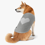 Pet Tank Top white heart