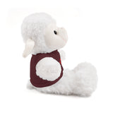 Plush Bear with Paw-Print Tee — Cute Gift for Kids & Pet Lovers