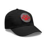 Hat with Paw Print Leather Patch - Pet Lovers