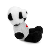 Plush Bear with Paw-Print Tee — Cute Gift for Kids & Pet Lovers