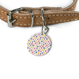 Colorful Paw Print Pet Tag — Personalized Dog/Cat ID Tag