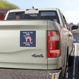 Car Magnet — "Home of the Dog, Land of the Free" Patriotic Dog Magnet