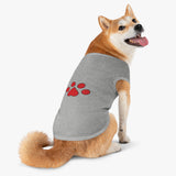 Red Pawprint Pet Tank Top