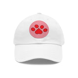 Hat with Paw Print Leather Patch - Pet Lovers