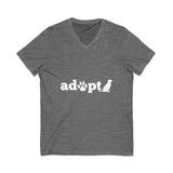 Adopt a Pet V-Neck Unisex Jersey Tee