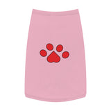 Red Pawprint Pet Tank Top