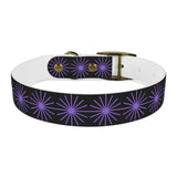 Purple Star Dog Collar — Adjustable Pet Collar with Star Pattern