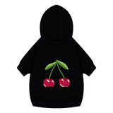 Cherry Pet Hoodie – Cute Navy Blue Dog & Cat Hoodie