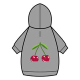 Cherry Pet Hoodie – Cute Navy Blue Dog & Cat Hoodie