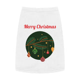 Pet Tank Top — Merry Christmas Ornament Branch Holiday Dog & Cat Tee