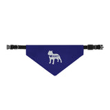 Adopt Rescue Dog Clip-On Pet Bandana — Navy Adoption Awareness Collar Accessory